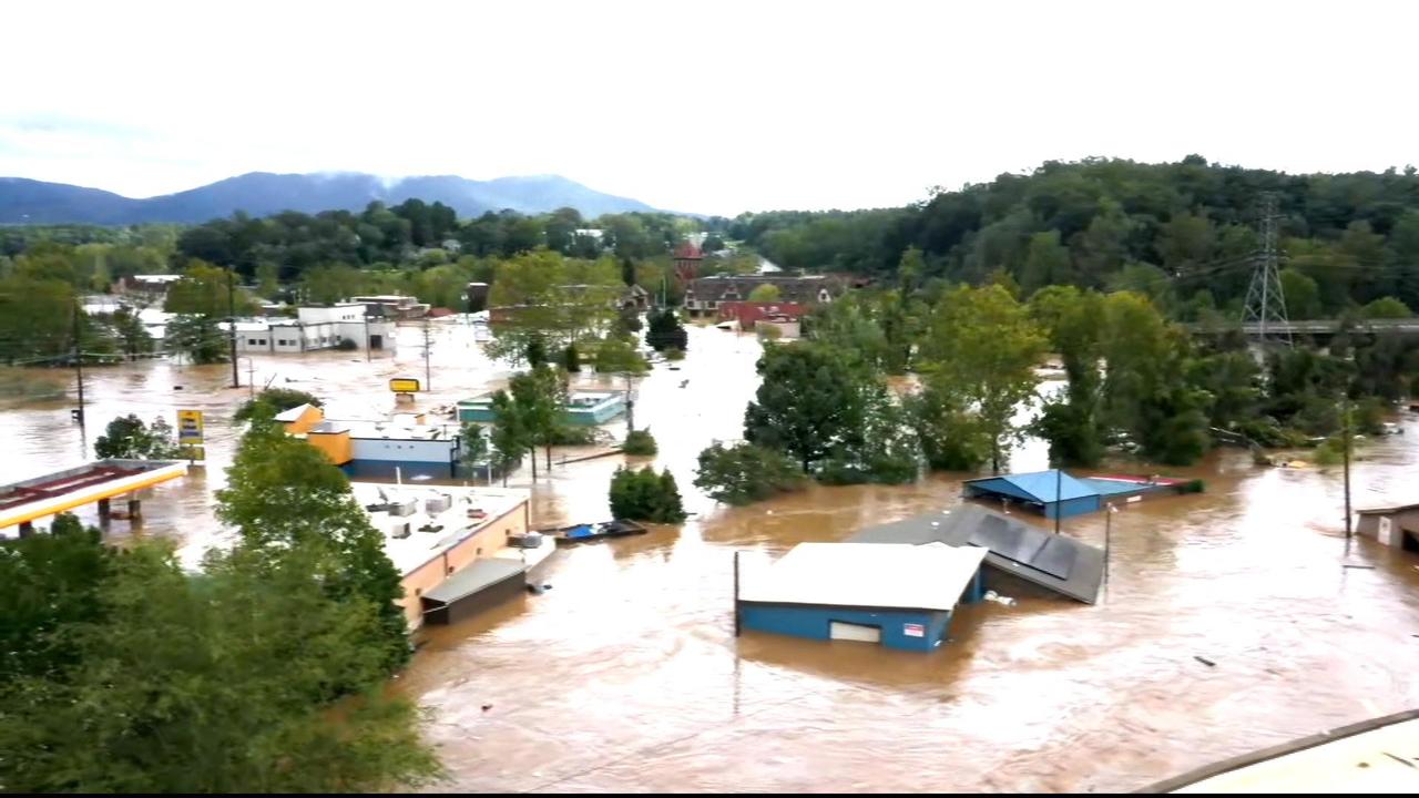 Biden visits the Carolinas to survey catastrophic damage from Hurricane Helene