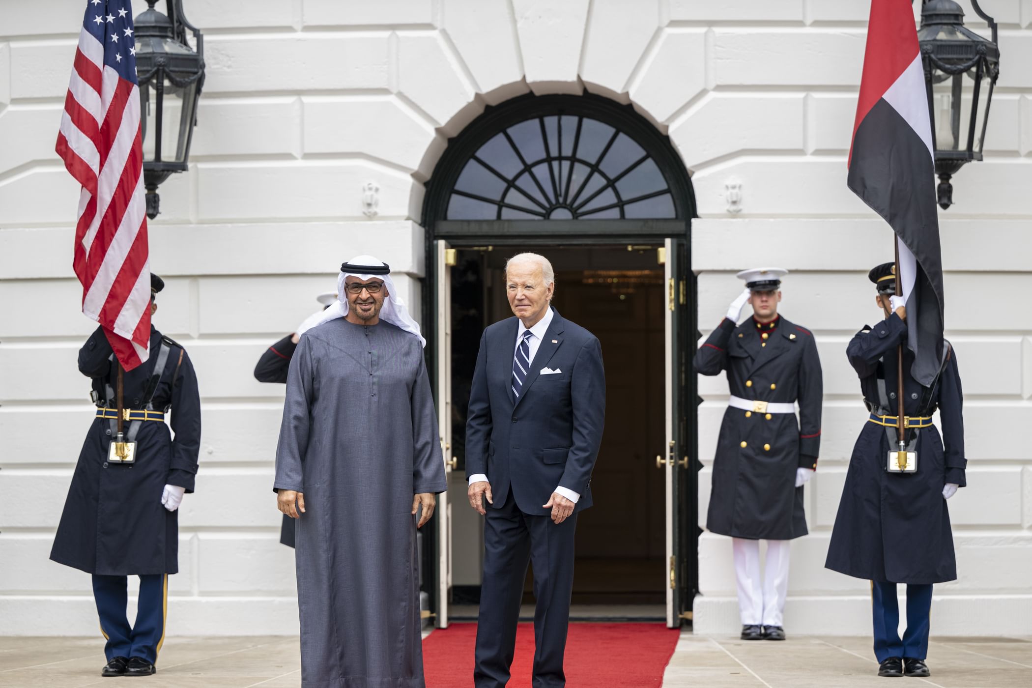 UAE President arrives at White House to meet President Biden